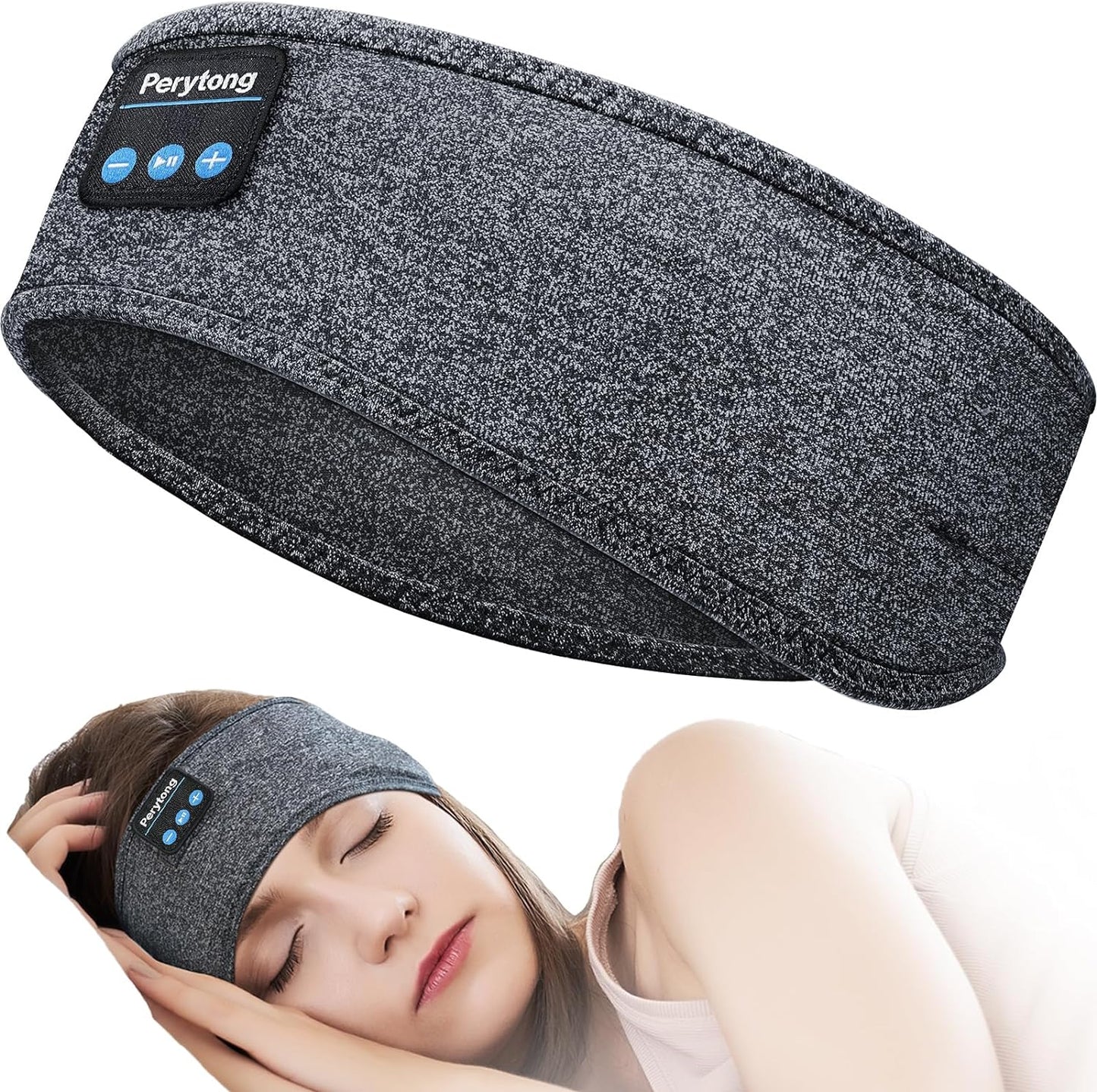 Sleep Headphones Wireless, Bluetooth Sports Headband Headphones with Ultra-Thin HD Stereo Speakers Perfect for Sleeping,Workout,Jogging,Yoga,Insomnia, Air Travel, Meditation