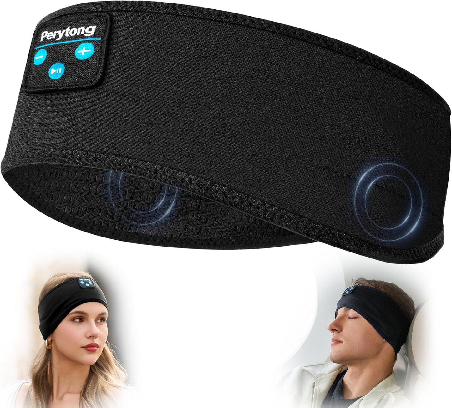 Sleep Headphones Wireless, Bluetooth Sports Headband Headphones with Ultra-Thin HD Stereo Speakers Perfect for Sleeping,Workout,Jogging,Yoga,Insomnia, Air Travel, Meditation