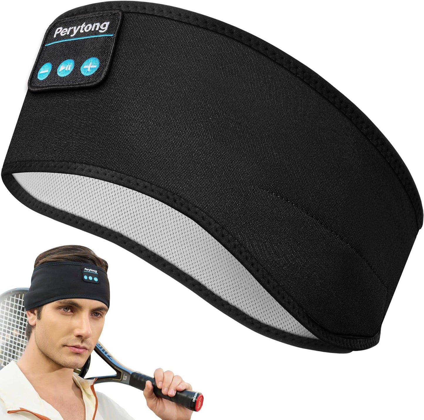 Sleep Headphones Wireless, Bluetooth Sports Headband Headphones with Ultra-Thin HD Stereo Speakers Perfect for Sleeping,Workout,Jogging,Yoga,Insomnia, Air Travel, Meditation