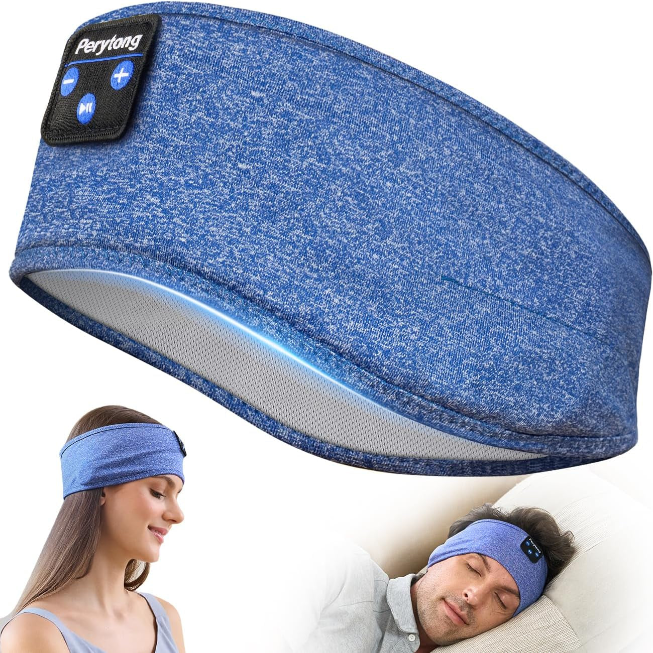 Sleep Headphones Wireless, Bluetooth Sports Headband Headphones with Ultra-Thin HD Stereo Speakers Perfect for Sleeping,Workout,Jogging,Yoga,Insomnia, Air Travel, Meditation