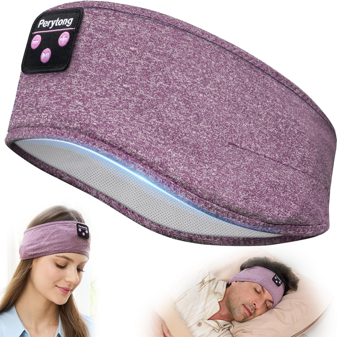 Sleep Headphones Wireless, Bluetooth Sports Headband Headphones with Ultra-Thin HD Stereo Speakers Perfect for Sleeping,Workout,Jogging,Yoga,Insomnia, Air Travel, Meditation