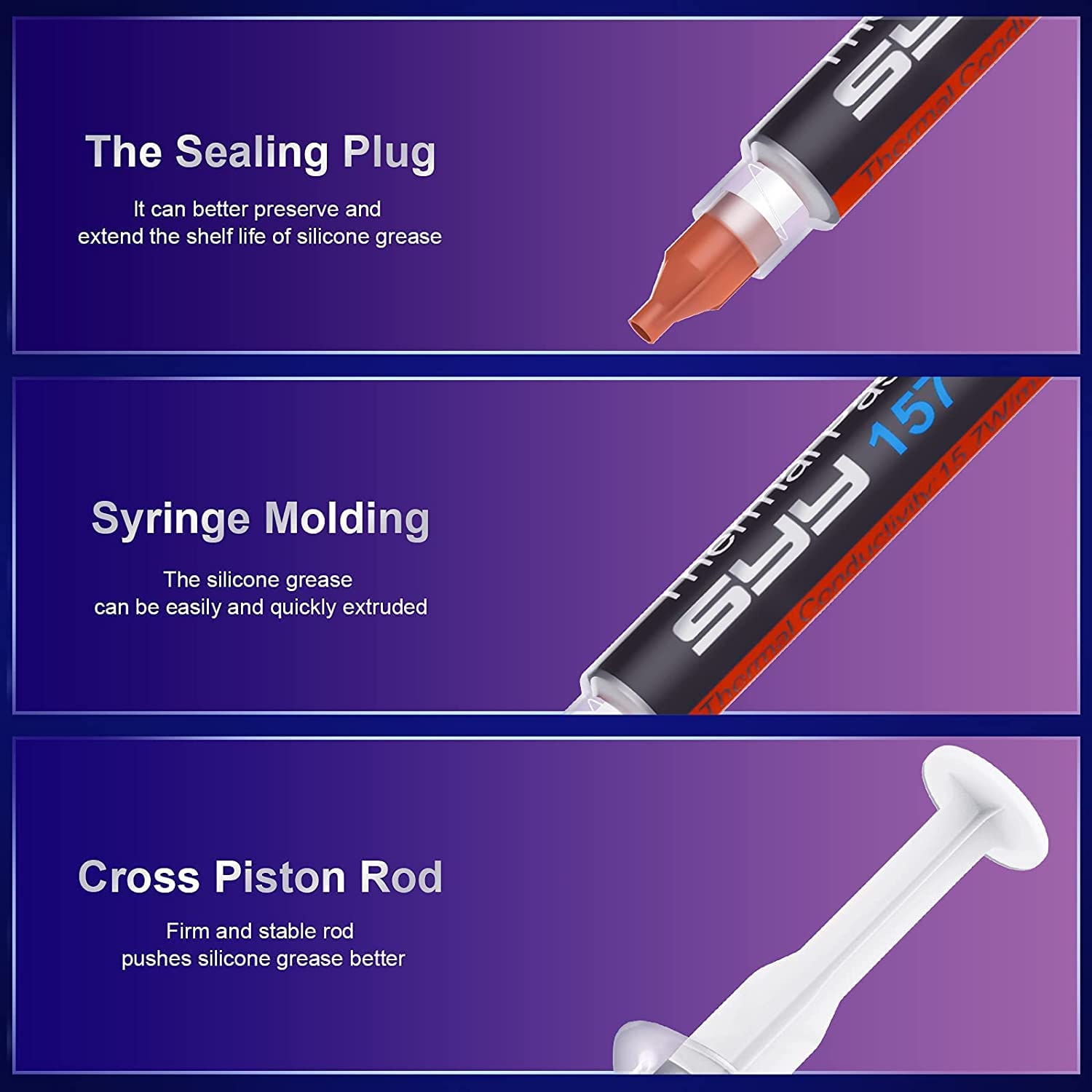 Thermal Paste CPU 8G,With Toolkit, CPU Paste Thermal Compound CPU Thermal Paste for Ic/Processor/Cpu/All Coolers