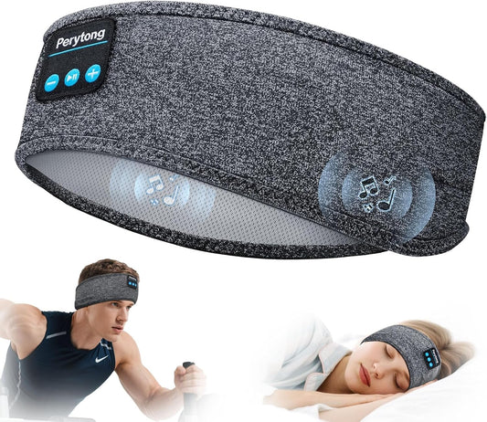 Sleep Headphones Wireless, Bluetooth Sports Headband Headphones with Ultra-Thin HD Stereo Speakers Perfect for Sleeping,Workout,Jogging,Yoga,Insomnia, Air Travel, Meditation